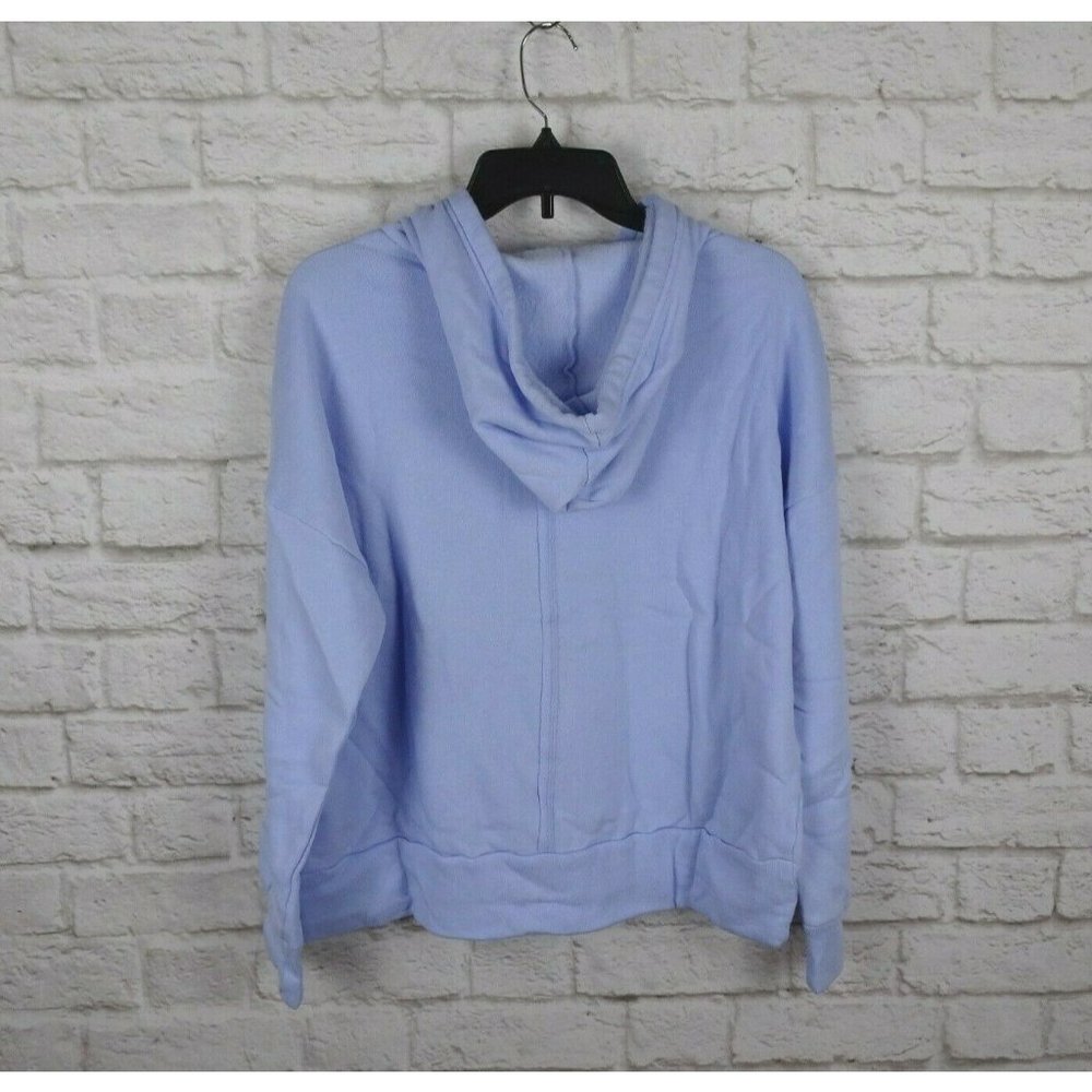 New Free People Movement Sweatshirt Work It Out Hoodie Aurora Blue Athleisure S - Picture 4 of 12
